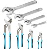 SHALL 8-Piece Adjustable Wrench & Water Pump Pliers Set, 12/10/8/6