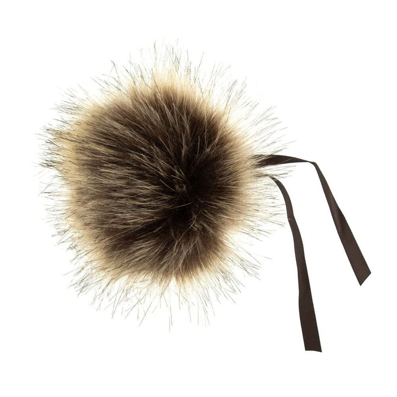 Trimits Faux Fur Pom Pom Large 11cm Assorted Colours Red
