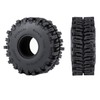 JGGZONE 4Pcs 1.1" RC Rubber Crawler Mud Terrain Tires Super