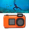 4K 65MP Underwater Camera Autofocus 2.88in 1.44in Dual Screen 2500mAh