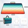 Waterproof Picnic Blankets,79''x79'' Extra Large Foldable Sandproof Beach Blanket，Portable 3-Layer