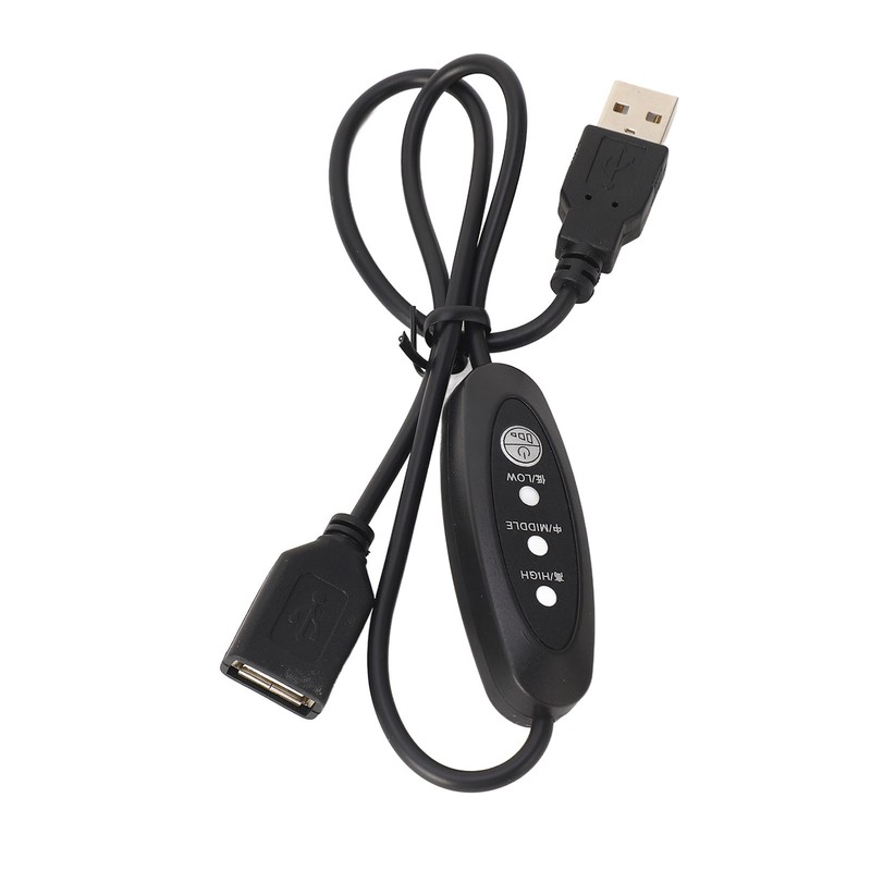 USB5V Thermostat Extension Cord Male in Female Out Flexible PVC