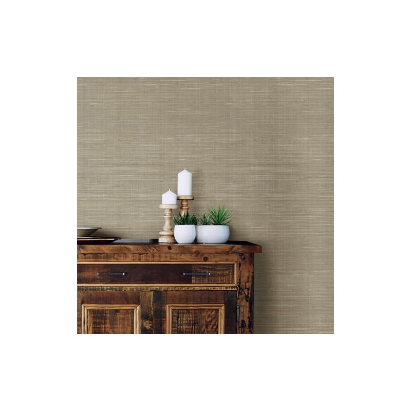 nuwallpaper nu2215 Trigo grasscloth Peel & Stick Papel pintado, Neutral