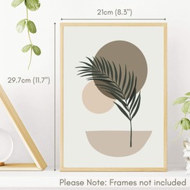 Minimalist Abstract Wall Art Set of 4 - Modern Home Decor Abstract Prints Collection Perfect For Bathroom Bedroom or Living Room (Unframed) A4 Sizet of 4 - Modern Home Decor Abstract Print