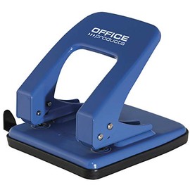 Hole Punch Office Products Punches Up to 40 Sheets Metal Blue/Small Office Accessories/Type-Standard/Material-Metal/Colour-Blue/Size-Q1/US-Quart/888/Folio/A4/A3-E/A5/A6/B5/B6/Ex