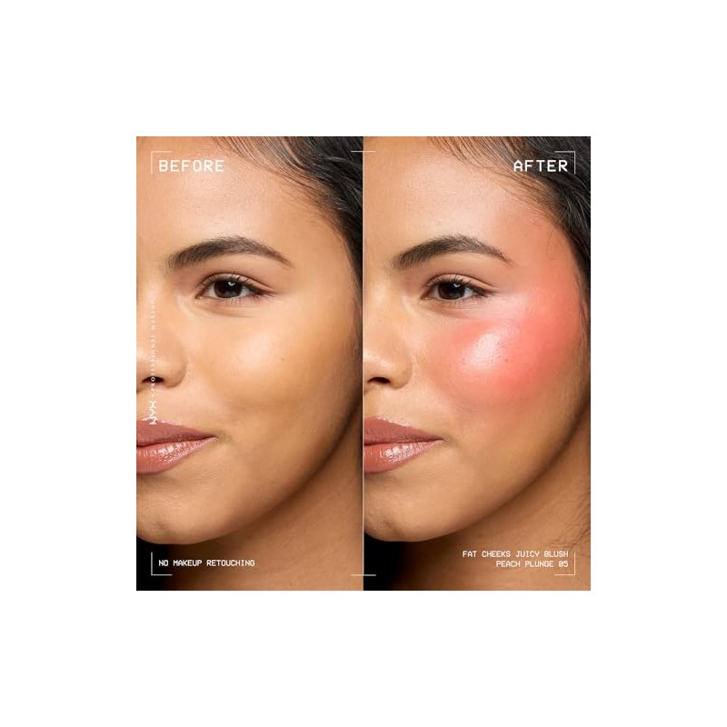 Nyx Professional Makeup Fat Cheeks Blush Tono Peach Plunge Rosa
