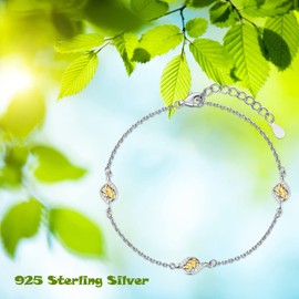 Palpitate Leaf Bracelet for Women Leaf Bracelet Sterling Silver Bridesmaid Bridal Bracelet Olive Leaves Bracelets for Women