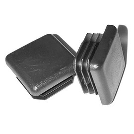 (Pack of 10) - 1" Square OD Plastic Tubing Plug - 10 -14 Ga Steel (for ID Hole Size 0.72" to 0.84") | Furniture Chair Leg - Fence Post Pipe Tube Cover Inserts - Fitness Eqpt End Caps | by SBD