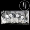 Elvia Nail Tips Short Oval No. 4 50p, clear, 4 pieces / 엘비아 네일팁 숏오발 4호 50p, 클리어, 4개