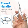 Diesisa Curved Cuticle Scissors - Professional Stainless Steel Beauty Scissors