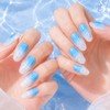Santorini handmade nail tips - Square M / 산토리니 수제네일팁