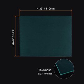HARFINGTON 10pcs Welding Helmet Outer Cover Lens 4.33"x3.54"x0.03" for Darkening Welding Filter Protective Lens Welding Helmet Accessories, Clear