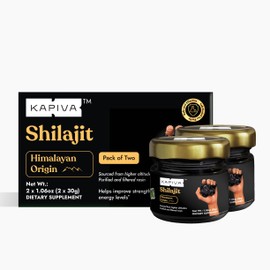 Kapiva Himalayan Shilajit Resin 30 Grams (Pack of 2)