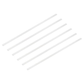 sourcing map sourcing map 6 Pcs Square Aluminum Flat Bar, 3/32" (2mm) Thick x 5/16" (8mm) Width x 12" (305mm) Long 6061 Aluminum Flat Plate Solid New Mill Stock Silver for Industrial Building