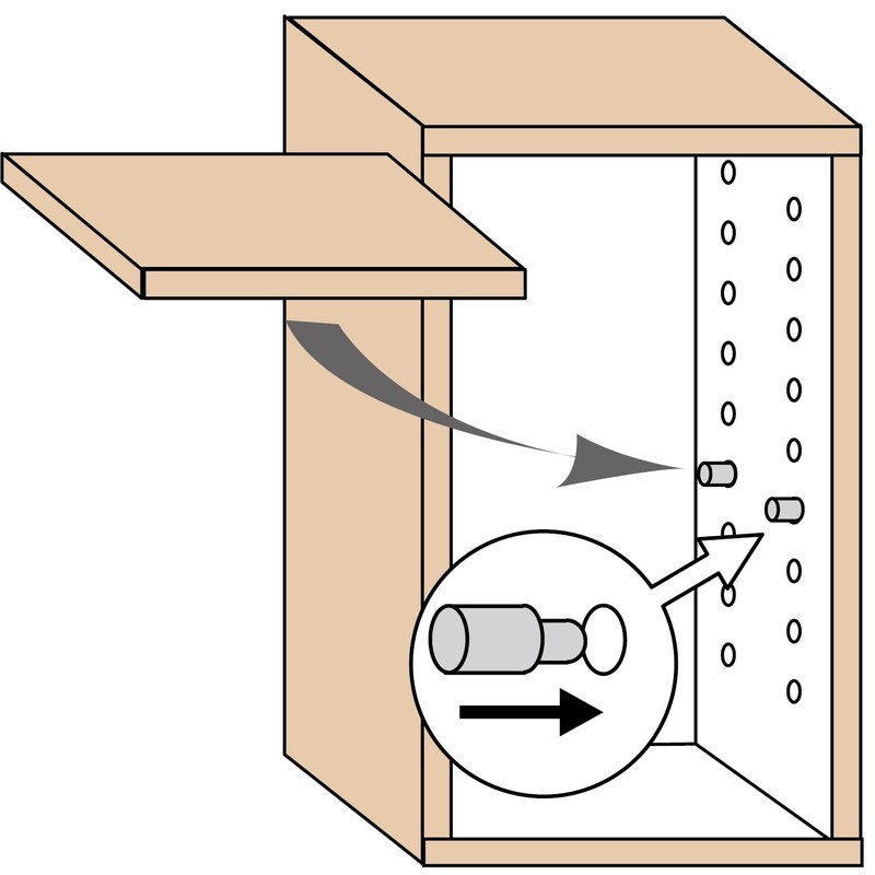 Best Insertion Shelf Dowels, 0.19 x 0.3 inches (4.8 x