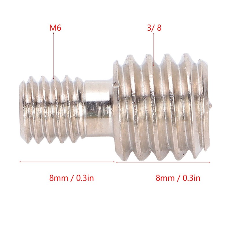 3/8 to M6 Male Conversion Screw, Tripod Mount Converter 3/8"