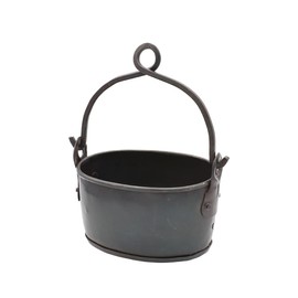 brocant iron oval bucket