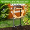 Garden Hose Holder with Stable Base and Tool Hooks, GAVISCITY