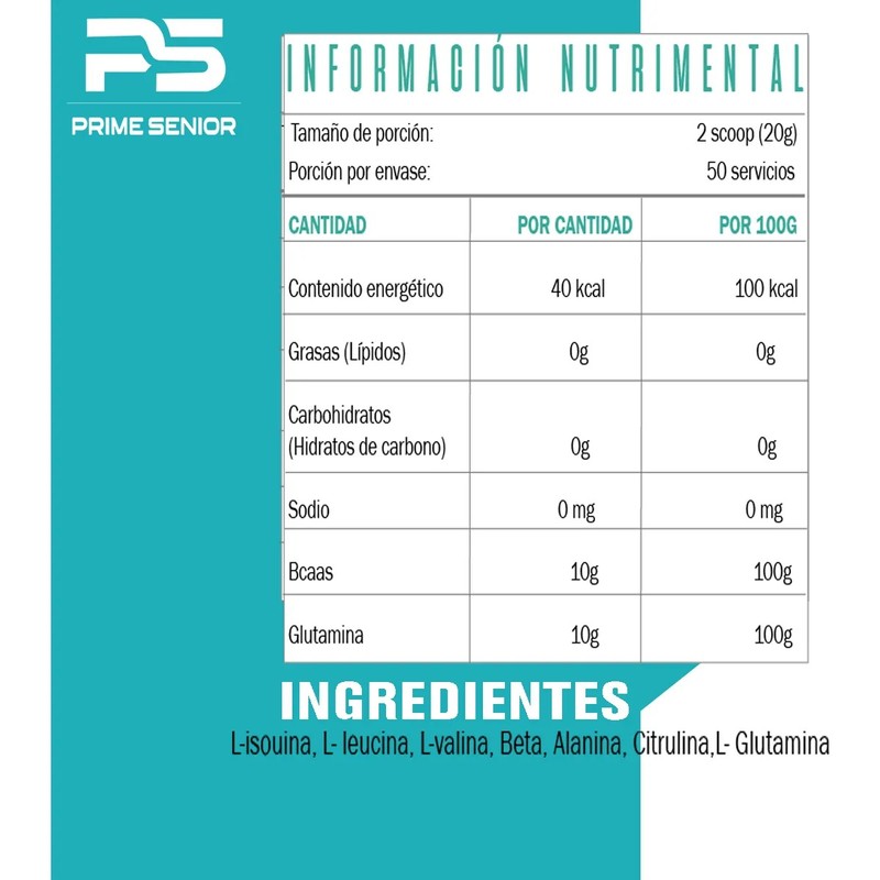Aminoácidos Bcaas Glutamina Maximo 1kg Cu Varios Sabores