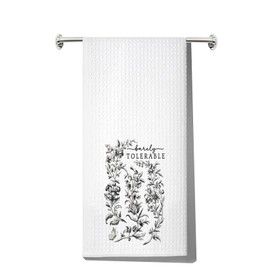 MYSOMY Literature Novel Towels Barely Tolerable Gift Darcy & Elizabeth Gifts Pemberley House Kitchen Towels Literary Reader Gift (Tolerable kt UK2)