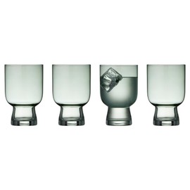 Lyngby Glas Sorrento Water Glass Tumblers 30 cl Pack of 4 Green