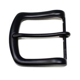 BC Belts 1.5" (38-40mm) Heavy Duty Metal Belt Buckle Single Prong (Matte Black)