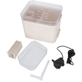 Pet Automatic Drinking Fountain USB Interface Cat Dog Water Feeder Pet Water DispenserUSB Interface 5V Single Bowl Transparent Beige