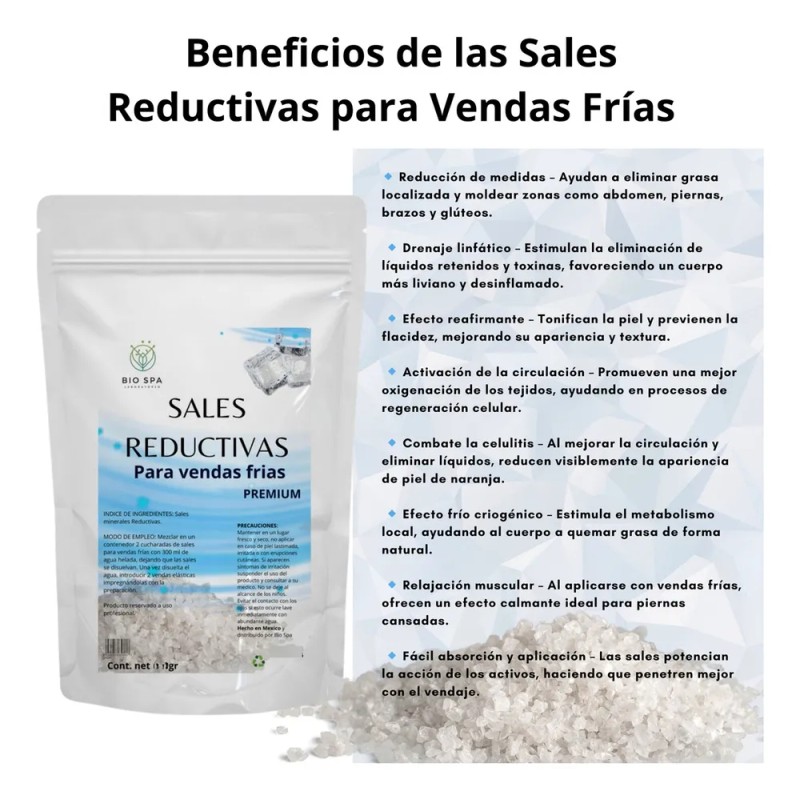 Kit Solucion Reductiva Y Sales Reductivas Para Vendas Frias