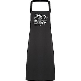 Hippowarehouse skiing isn't cheaper than therapy but it's more fun Apron kitchen cooking painting DIY onesize adult