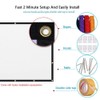 Projector Screen, White Projector Screen, 16:9 No Crease Home Theater