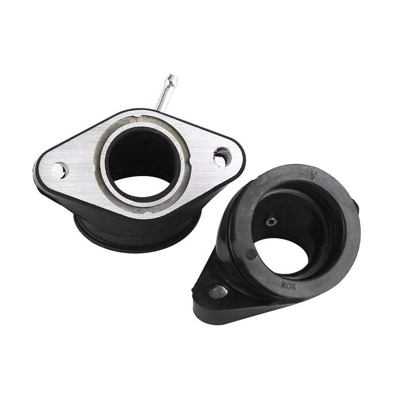 Keenso Motorcycle Carburettor Interface Adapter, 2 Pieces Motorcycle Rubber Carburettor
