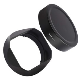 Haoge LH-RX1B Square Metal Bayonet Lens Hood for Sony RX1 RX1R RX1RII Camera and FE 35mm F2.8 55mm/F1.8 Lens