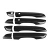 4Pcs Carbon Fiber Car Side Door Handle Frame Cover Trim