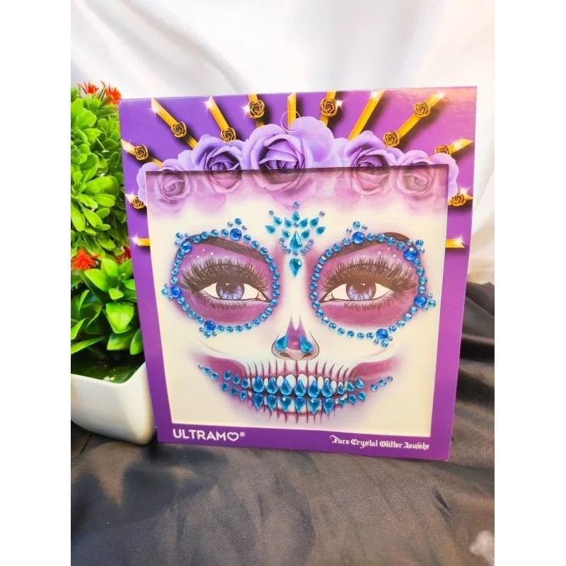 Ultramo Set De 5 Face Gems Catrina Rostro Ultramo Stickers