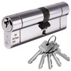 Euro Cylinder Door Lock Chrome - BSI TS007 Sold Secure