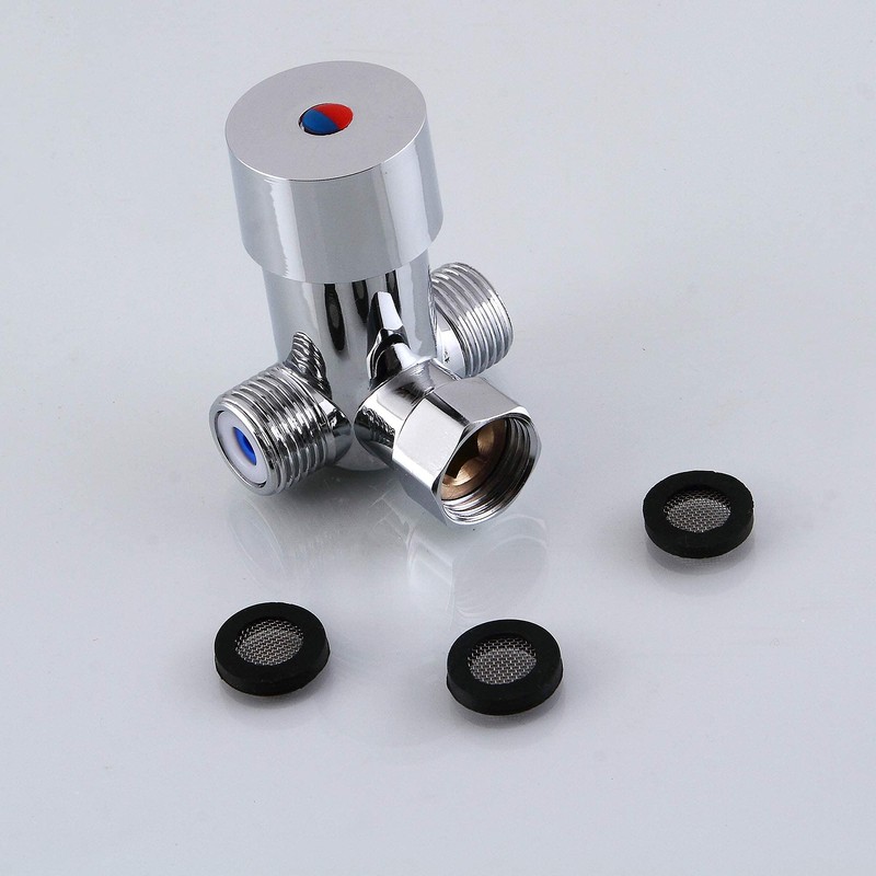 HHOOMMEE DN15 Bathroom Shower Water Mixing Valve, 1/2 Inch Water