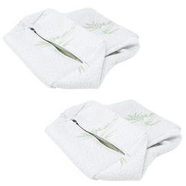 Komfie Bamboo Knee Pillow Cover - Replacement Leg Pillow Case - Cooling Sciatica Pillow Cover - Universal Pregnancy Pillow Cover… (2, Bamboo)