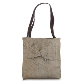 Background Vintage with The Torn Newspaper Tote Bag