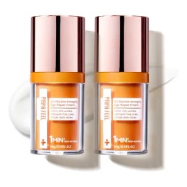 PAPA FEEL Contorno de Ojos Antiarrugas 5D 15g X2 Anti Edad | Con Péptidos, Ácido Hialurónico y Colágeno | Efecto Tensor | Ideal para Piel Sensible y T