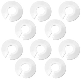 10 PCS White Plastic Radiator Pipe Covers – Durable Covers for Home & Office to Conceal Exposed Pipes