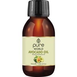 Pure World Natural Avocado Oil 100ml 100% Pure and Undiluted Cold Pressed Premium Quality Avocado Oil Skin, Edible grade
