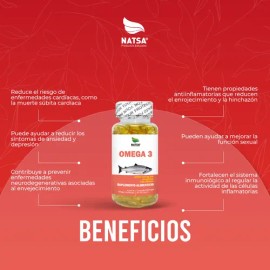 Omega 3, Aceite De Pescado, 100 Cápsulas, Calidad Premium Sabor Natural