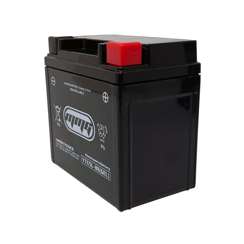 MMG YTX5L-BS Gel Cell Powersports Battery, Factory Sealed, High Performance