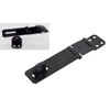 QCAA Double Hinge HASP and Staple Fixed, 3-1/2", Steel, Black,