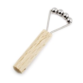 Regier Leger FR02 Titanium Oak Wood Face Roller, Made in Japan, Hypoallergenic Metal