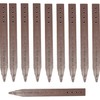 12" Plastic Bender Board Stakes - Teak Color - Heavy