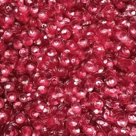 SequinsUSA 5mm Cup Sequins Rose Pink Transparent Glossy See-Thru Made in USA