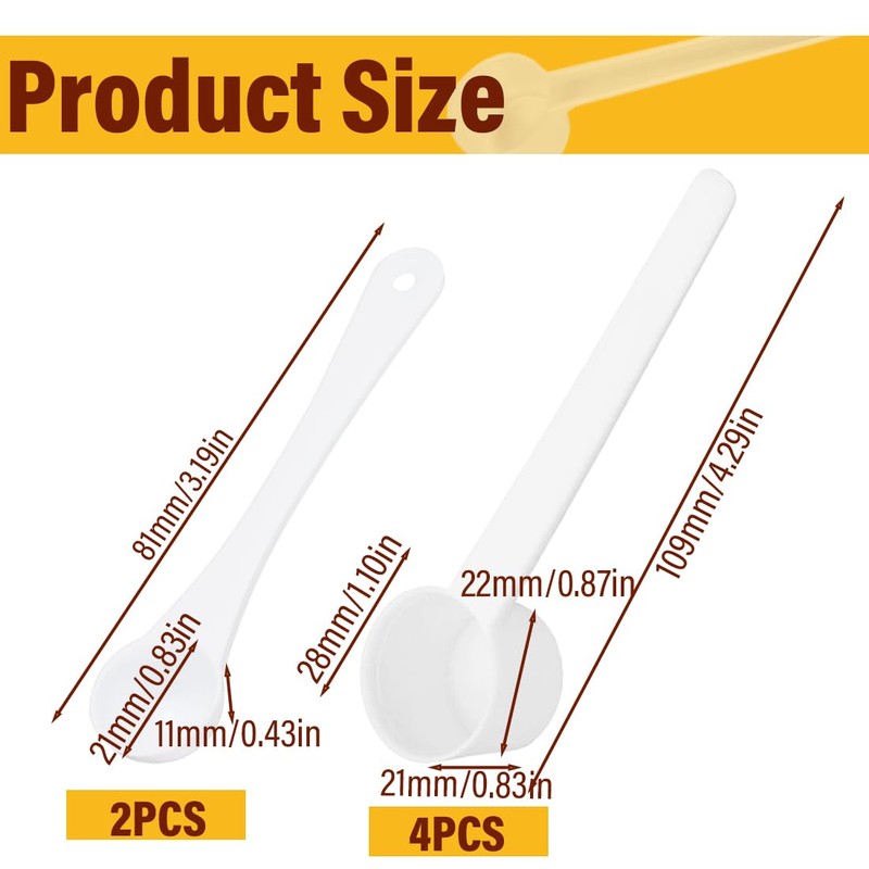 EORPAVU Measuring Spoon Sets 4 Pieces Measuring Cup with 2