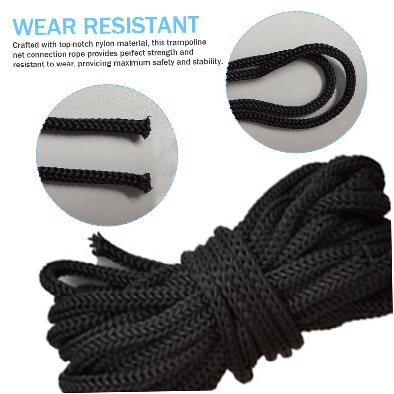 Trampoline Accessories, 4PCS 15FT Trampoline Net Cords, Replacement Tie Downs