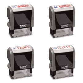 Trodat Replacement Ink Pads 6/4912/2 - Pack of 2 - Red/Blue Ink - for the Office Printy , 56x7x27mm